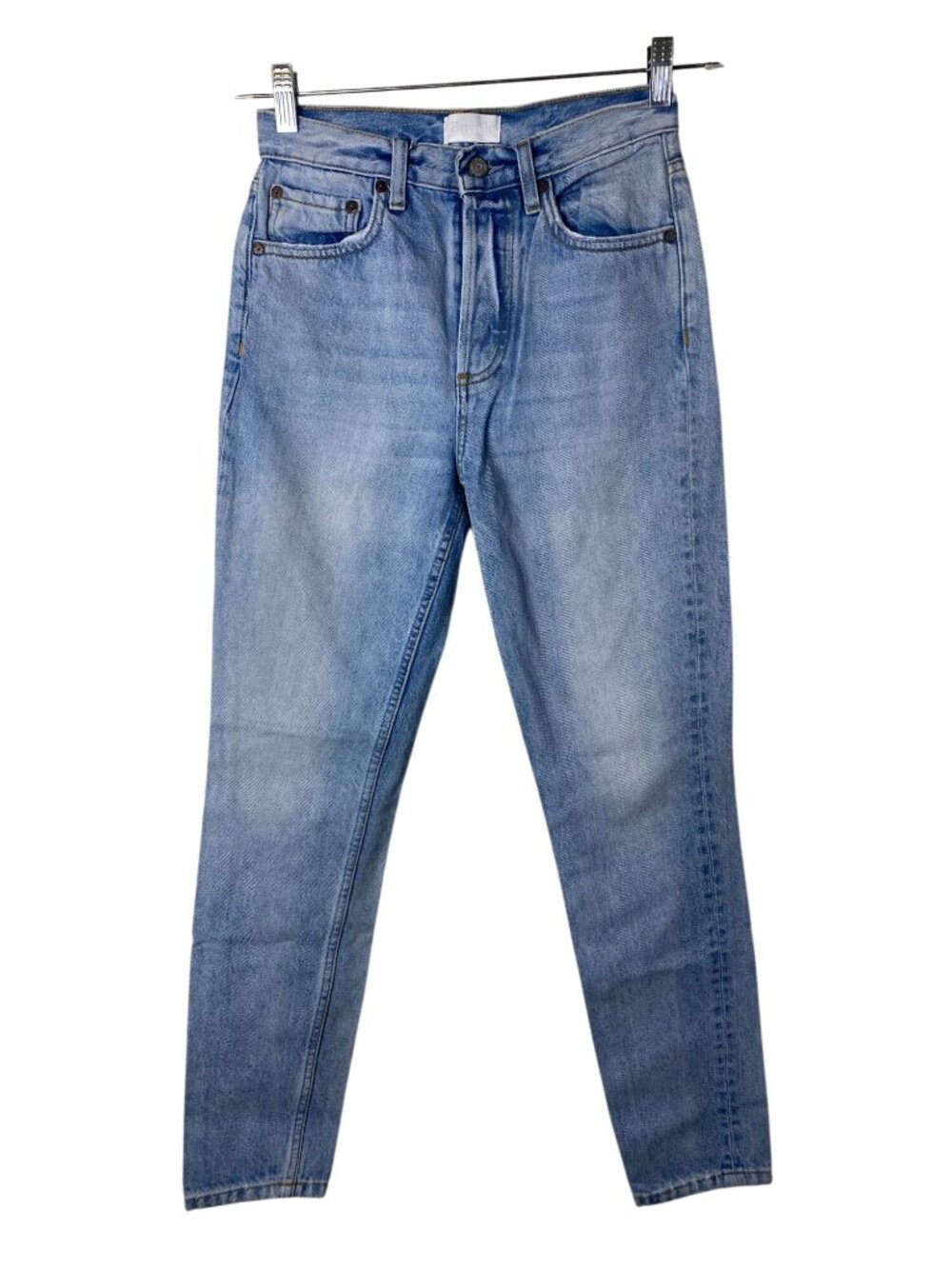 Boyish Womens Billy Straight Leg Jeans Barefoot In The Park Light Wash Size 25